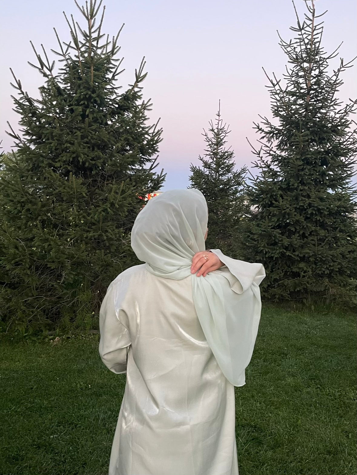 Mint/Sage Three Piece Abaya