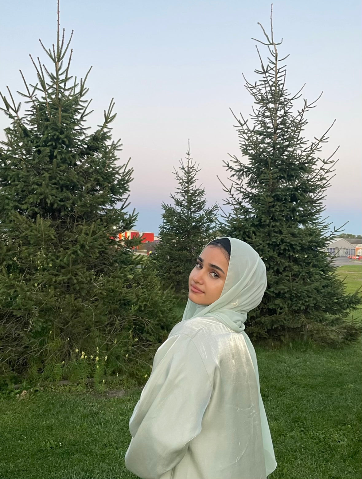 Mint/Sage Three Piece Abaya
