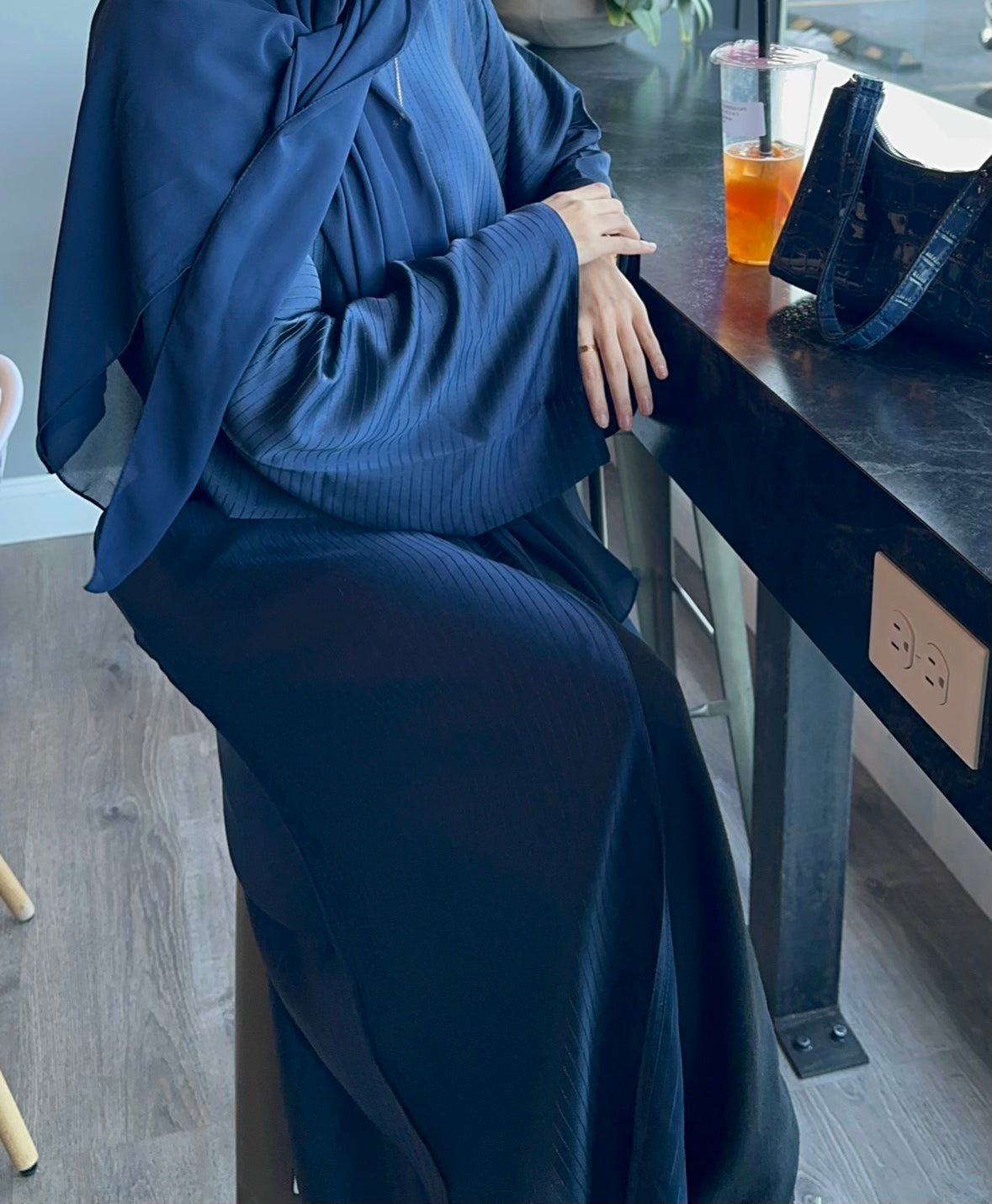Samara Abaya- Navy Blue