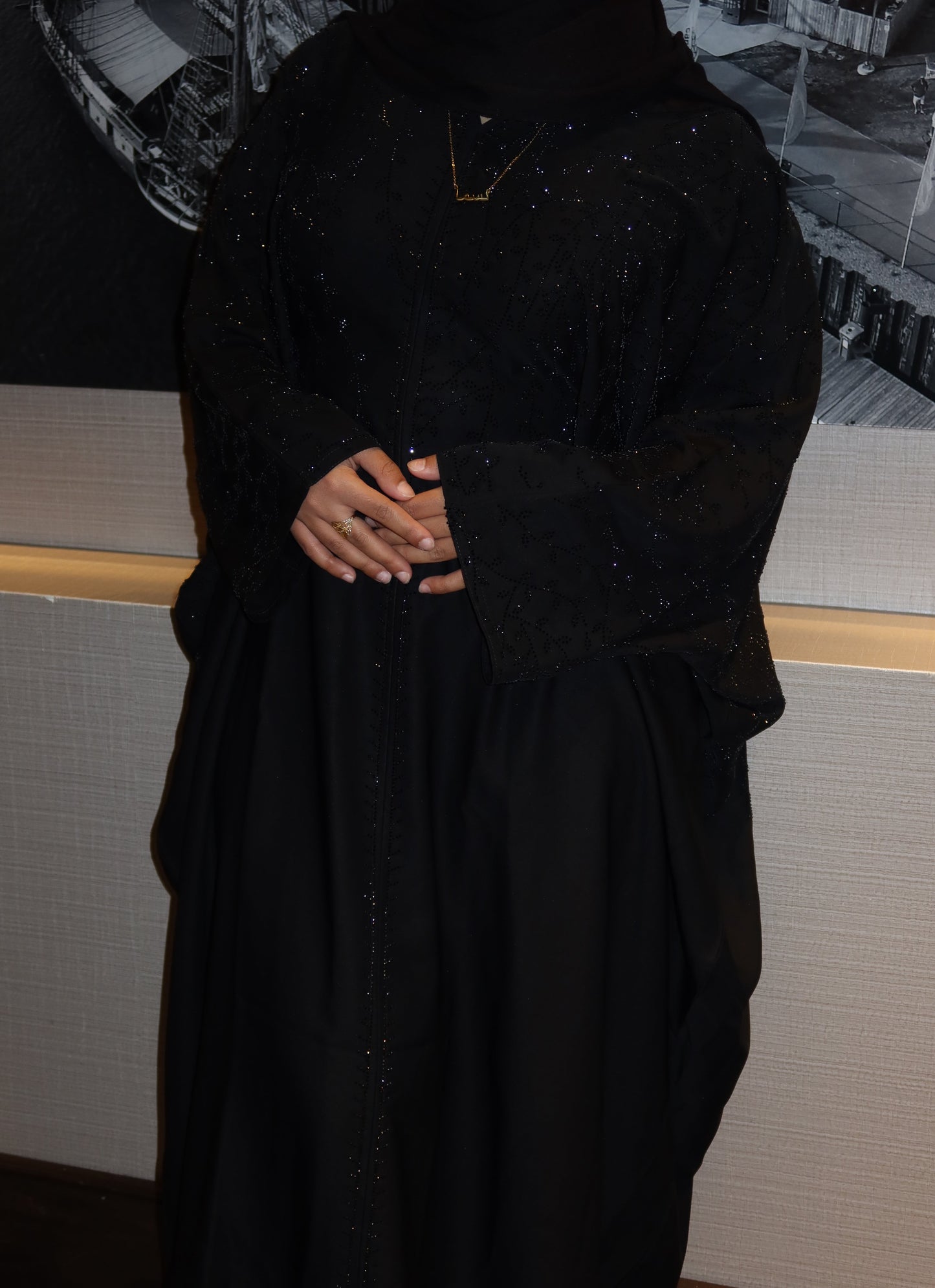 Celestial Noir Abaya