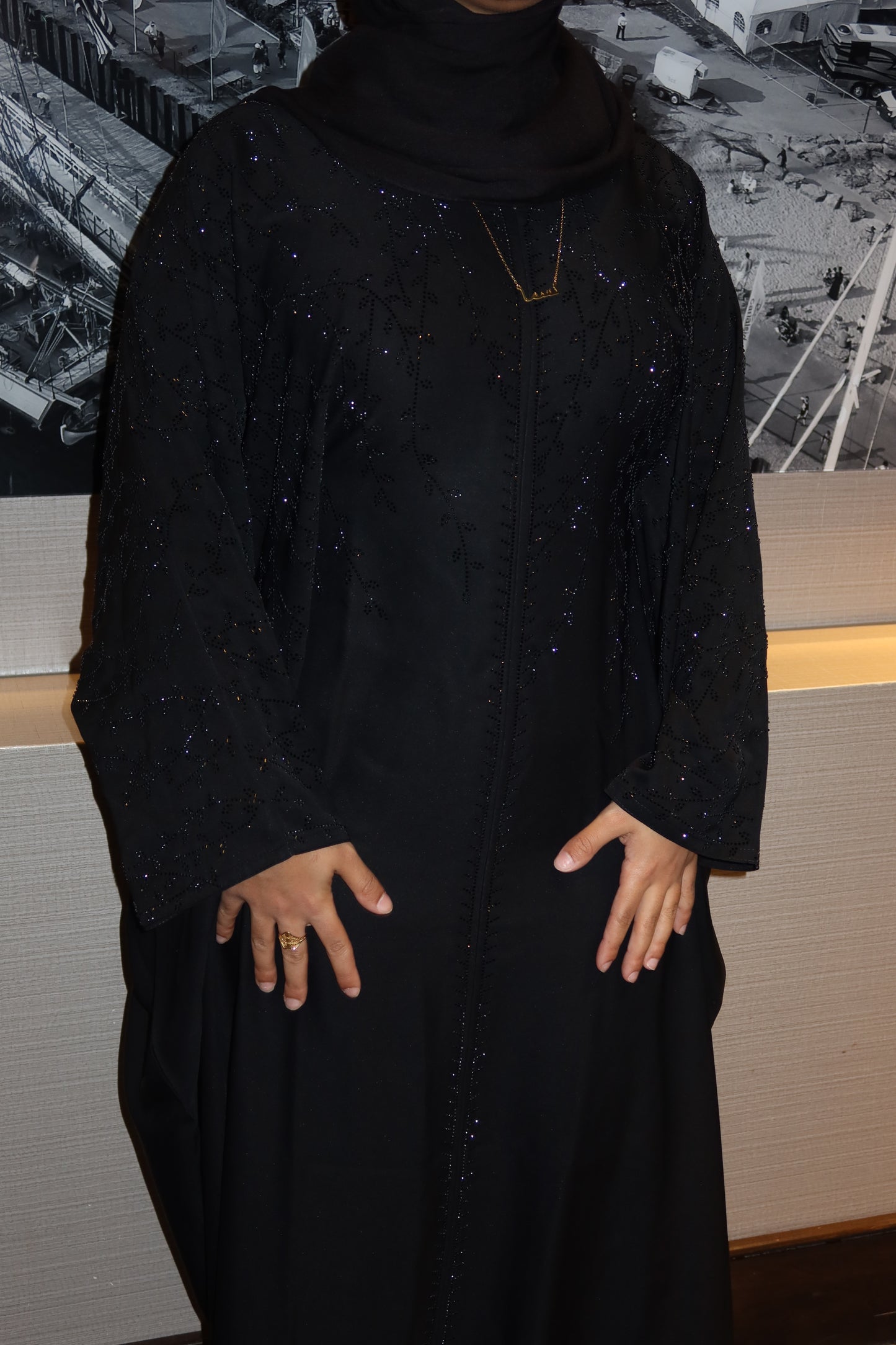 Celestial Noir Abaya