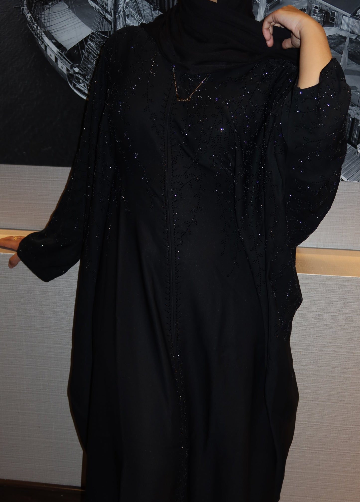 Celestial Noir Abaya